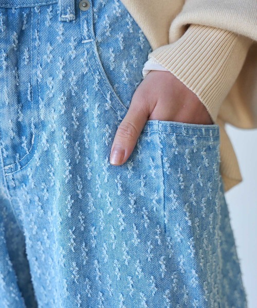 [VIS] Denim брюки M голубой женский 