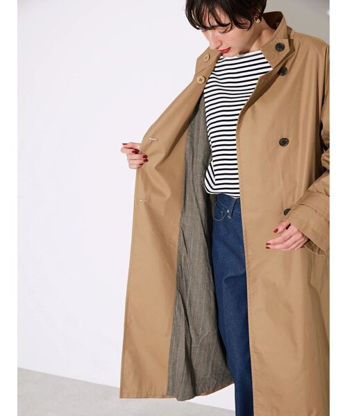 「AMERICAN HOLIC」 トレンチコート L ベージュ レディース_画像7