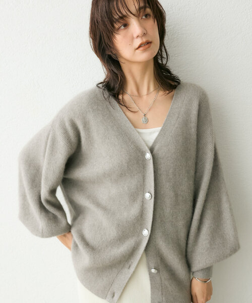 RIVE DROITE（リヴドロワ） ニットカーディガン FREE ライトベージュ