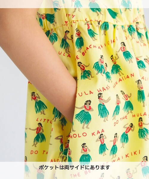 「branshes」 「KIDS」ノースリーブワンピース 110 マスタード キッズ_画像3