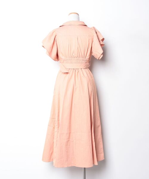 「dazzlin」 シャツワンピース SMALL オレンジ レディース_画像2