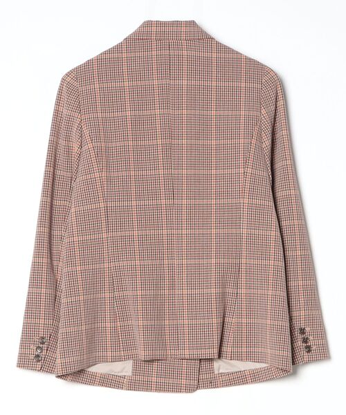 ANY SIS（エニィスィス） チェック柄テーラードジャケット 2 ブラウン
