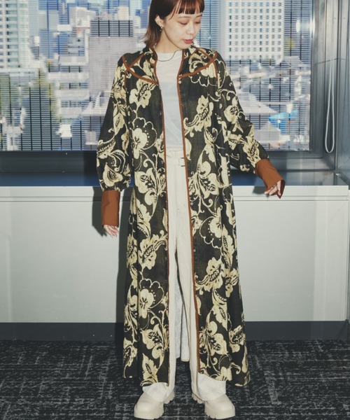 「ROSE BUD」 長袖ワンピース FREE グリーン レディース_画像3