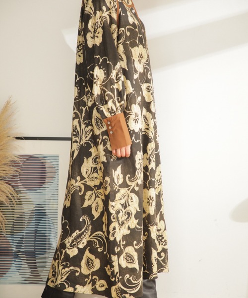 「ROSE BUD」 長袖ワンピース FREE グリーン レディース_画像8