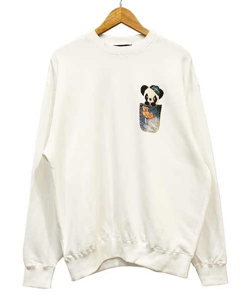 KawaeKayo トレーナー スウェット デニムポケット トレーナー