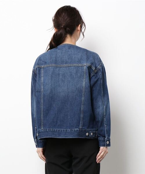 「Grand PARK」 デニムジャケット FREE ワンウォッシュ レディース_画像3