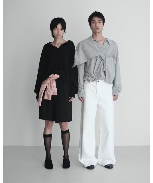 セーター ニット スキッパーニットポロ メンズ レディース_13