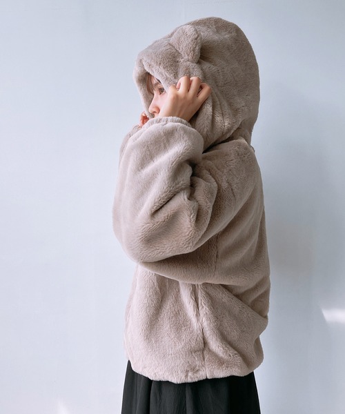 「AS KNOW AS plus」 ブルゾン FREE グレイッシュベージュ レディース_画像2