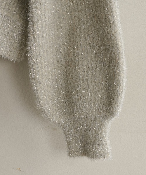 「DISCOAT」 長袖ニット FREE オフホワイト レディース_画像9