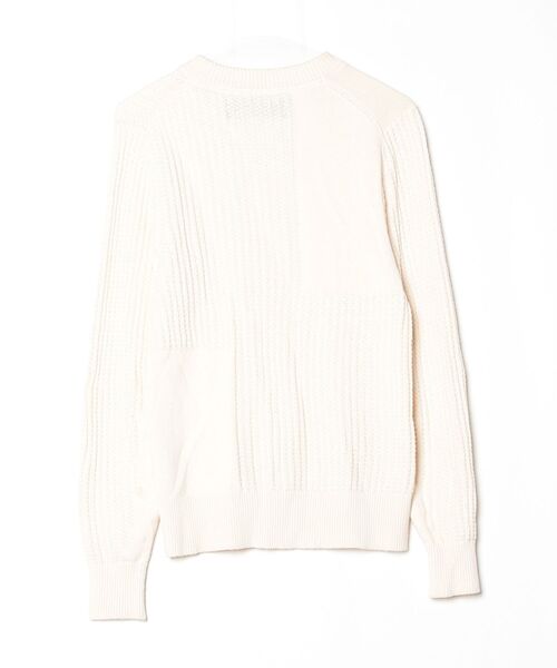 「AKM Contemporary」 長袖ニット S ホワイト メンズ_画像2