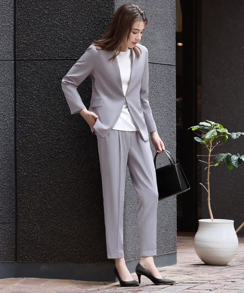 「Flolia」 セットアップ M グレー レディース_画像9