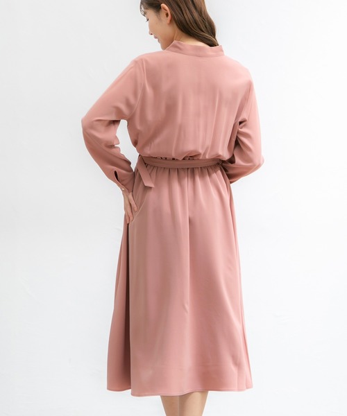 「Honeys」 「GLACIER」長袖ワンピース LL ネイビー レディース_画像9