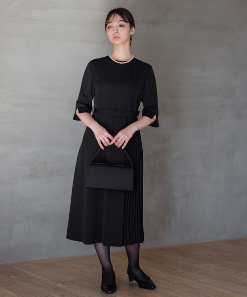 「Andemiu」 半袖ワンピース MEDIUM ネイビー レディースの画像
