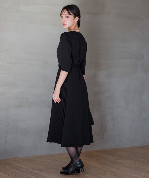 「Andemiu」 半袖ワンピース MEDIUM ネイビー レディースの画像