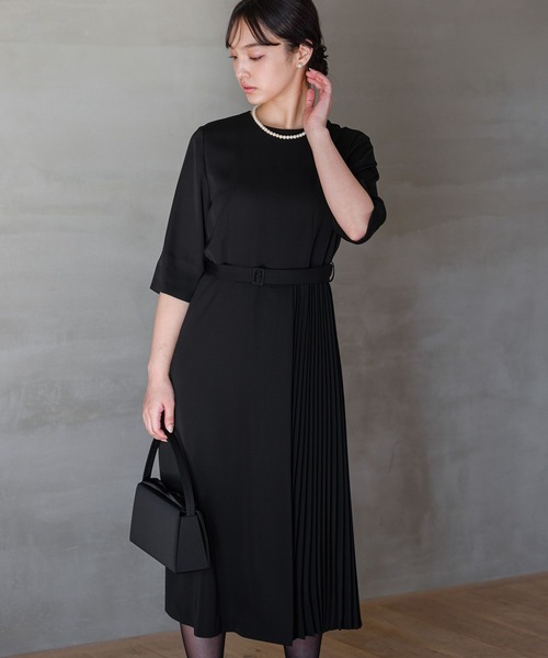 「Andemiu」 半袖ワンピース MEDIUM ネイビー レディースの画像