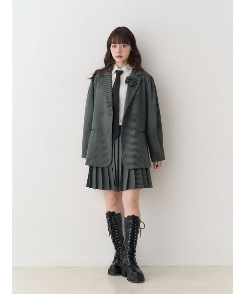 jouetie（ジュエティ） スカート 入学式 卒業式 ニーレングスプリーツ