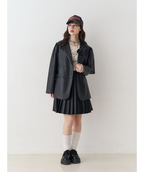 jouetie（ジュエティ） スカート 入学式 卒業式 ニーレングスプリーツ