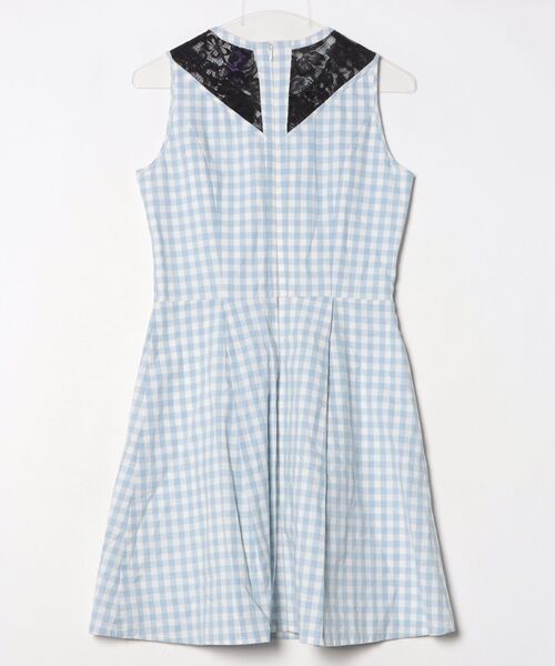 「made in HEAVEN」 チェック柄ノースリーブワンピース 1 ブルー レディース_画像2