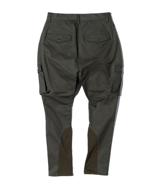 美品 グラム glamb ストレッチ 乗馬 パンツ カーキ ミリタリー サルエル glamb(グラム)】Cropped Sarrouel Cargo Pants クロップドサルエル