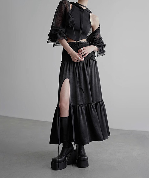 「chuclla」 長袖ブラウス M ブラック レディース_画像5