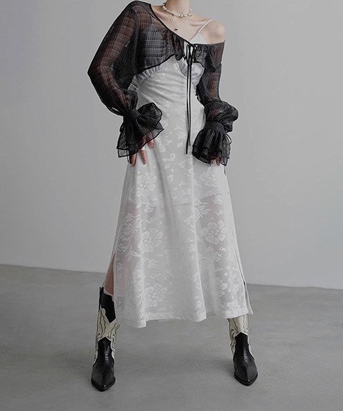 「chuclla」 長袖ブラウス M ブラック レディース_画像9