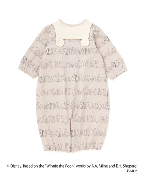 ベビー服 ロンパース 「お揃い」「クラシックプー」2WAYオール(50~75cm)の画像