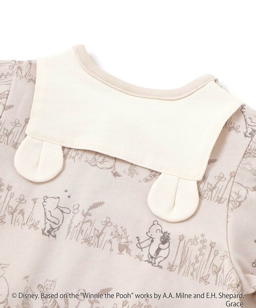 ベビー服 ロンパース 「お揃い」「クラシックプー」2WAYオール(50~75cm)の画像