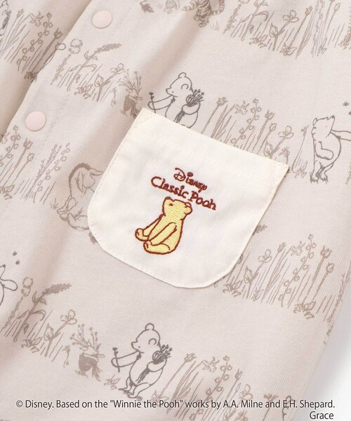 ベビー服 ロンパース 「お揃い」「クラシックプー」2WAYオール(50~75cm)の画像