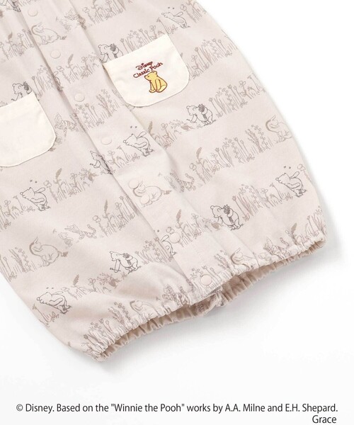 ベビー服 ロンパース 「お揃い」「クラシックプー」2WAYオール(50~75cm)の画像