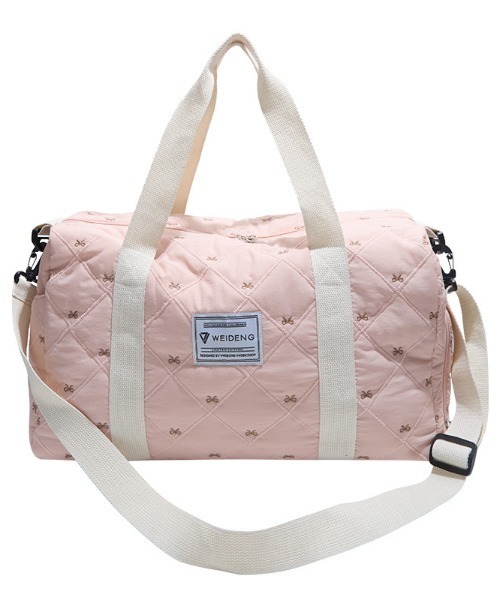 pyornim（ピョルニム） ボストンバッグ 「2WAY」「大容量」リボン柄