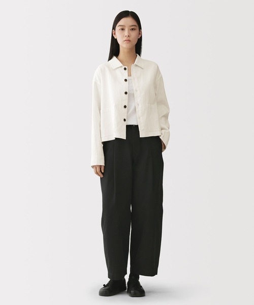 MUJI Labo コート アウター 「MUJI Labo」婦人 太番手リネンジャケット