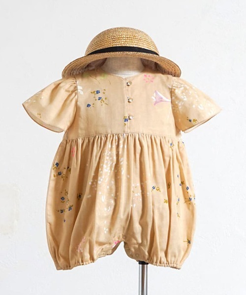 ベビー服 ロンパース 「NAOMI ITO(ナオミイトウ)」 フレアスリーブオール 70・80cmの画像