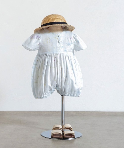 ベビー服 ロンパース 「NAOMI ITO(ナオミイトウ)」 フレアスリーブオール 70・80cmの画像