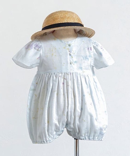 ベビー服 ロンパース 「NAOMI ITO(ナオミイトウ)」 フレアスリーブオール 70・80cmの画像