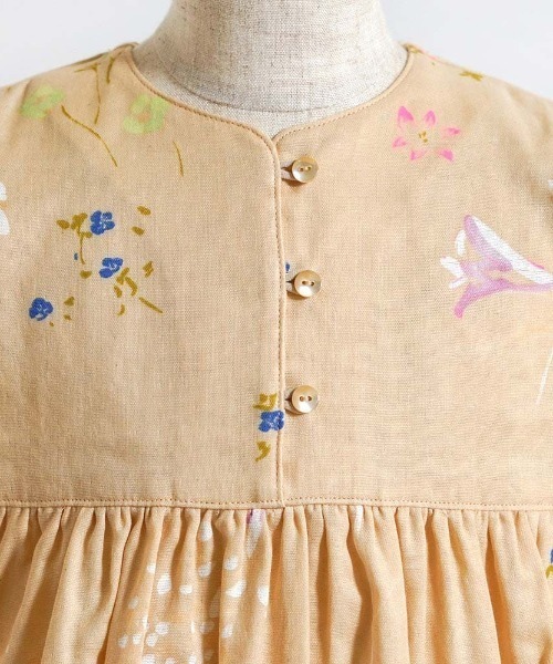 ベビー服 ロンパース 「NAOMI ITO(ナオミイトウ)」 フレアスリーブオール 70・80cmの画像