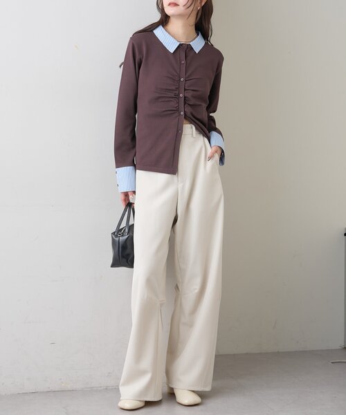 ますぽん mystic（ミスティック） パンツ 26SSカーブスラックス2 レディース