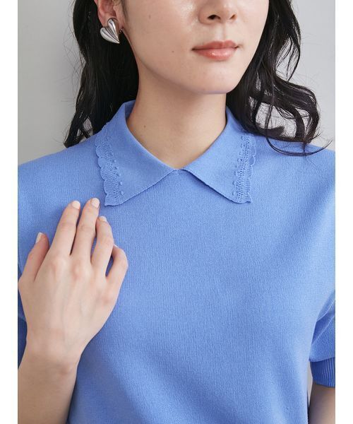 ミラオーウェン❤レースアップニット レースヘムレイヤードニット(ニット)｜トップス｜Mila Owen（ミラ