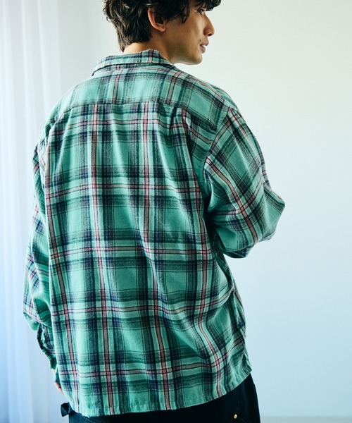 Dan River（ダンリバー） シャツ DAMAGED CHECK FLANNEL SHIRT