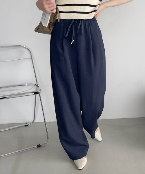 「Eclat one」 イージーパンツ L グレー レディース_画像2