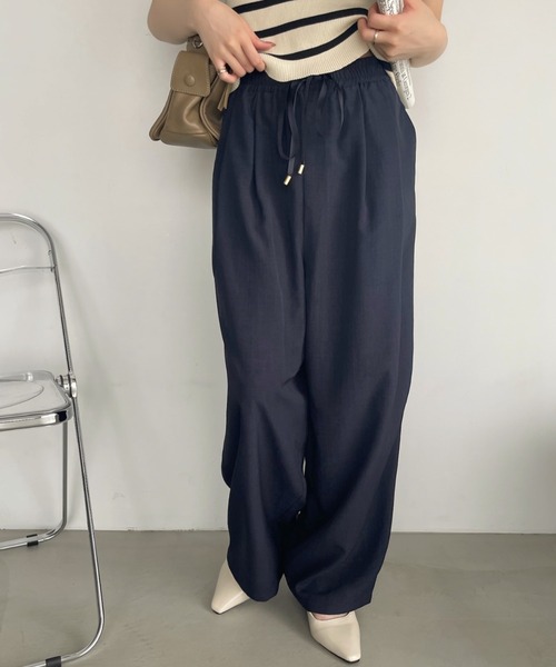 「Eclat one」 イージーパンツ L グレー レディース_画像5