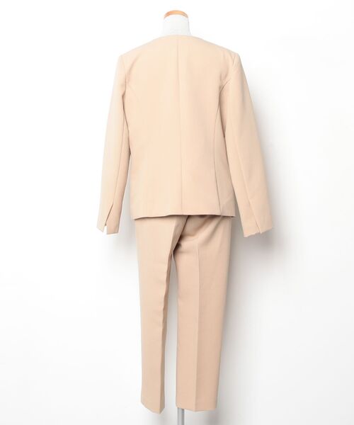 「DRESS LAB」 パンツスーツ L ベージュ レディース_画像2