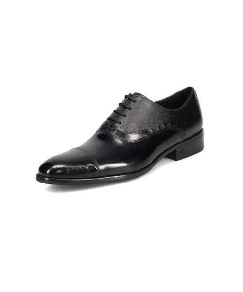 「LANVIN collection」 レザーシューズ 24.5cm ブラック メンズ_画像9
