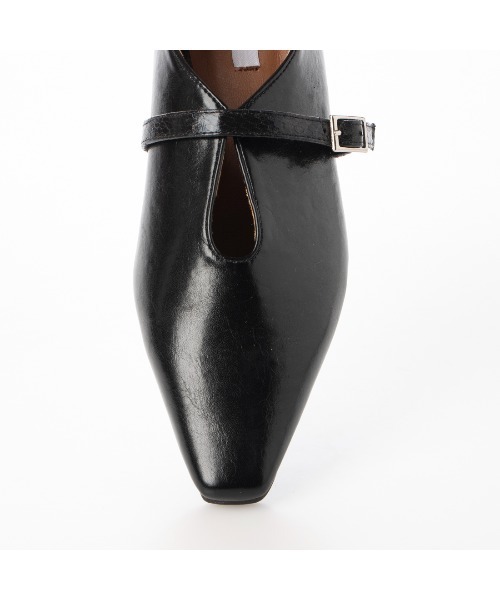 「EVOL」 フラットパンプス 24.5cm ブラック系その他 レディース_画像8