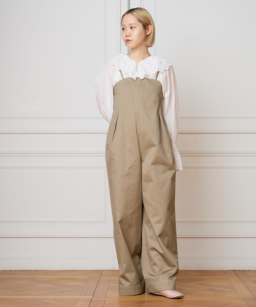 【新品】IENA ヘリンボーン　オールインワン　サロペット　オーバーオール IENA LA BOUCLE（イエナラブークル） サロペット オーバーオール