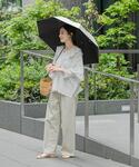 日傘 傘 晴雨兼用バンブーアンブレラ レディースの詳細画像2