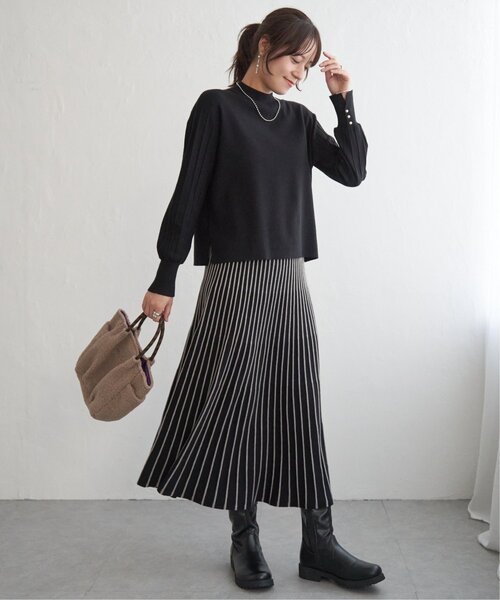 「IKKA LOUNGE」 コンビワンピース L ブルー レディース_画像7