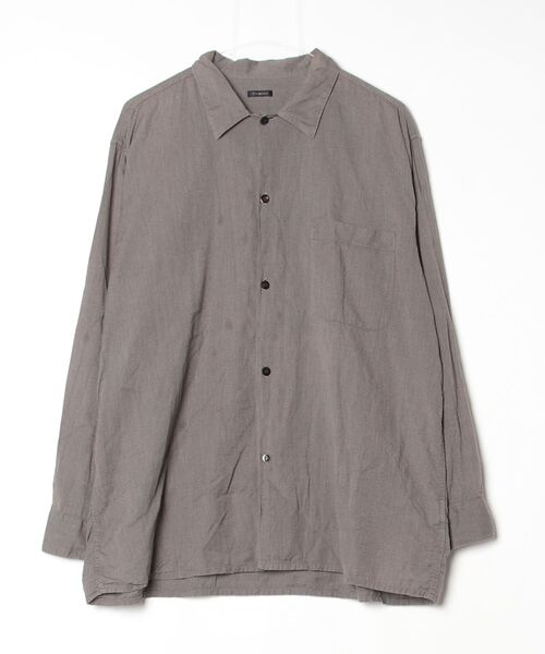 COMOLI ダークグレー 長袖シャツ COMOLI（コモリ） 長袖シャツ 4 グレー メンズ : ZOZOTOWN Yahoo!店