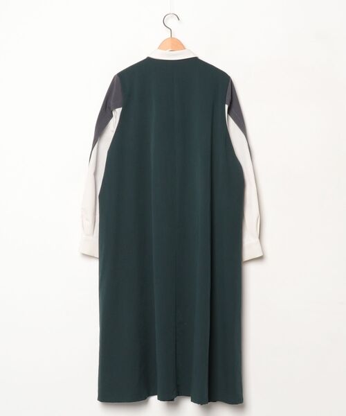 「179/WG」 シャツワンピース MEDIUM グリーン レディース_画像2