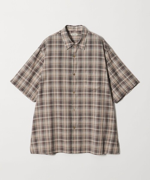 STEVEN ALAN（スティーブンアラン） シャツ 半袖 マドラスチェック