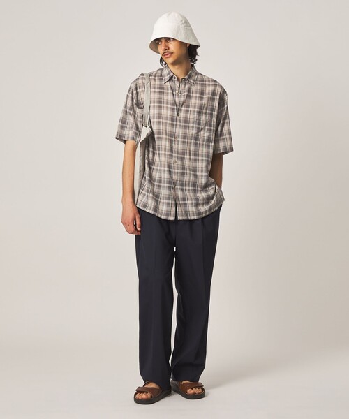 STEVEN ALAN（スティーブンアラン） シャツ 半袖 マドラスチェック